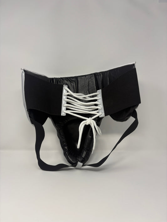 COQUILLE DE BOXE PRO - EN CUIR - BLANC