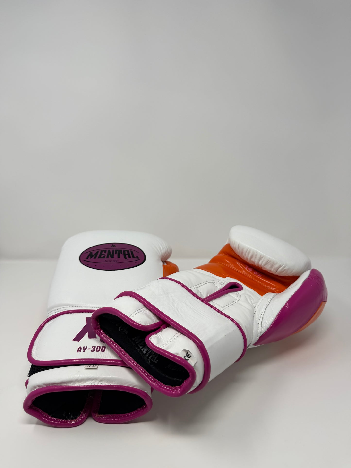 GANTS DE SPARRING - AY-300 - Violet/Orange/Blanc