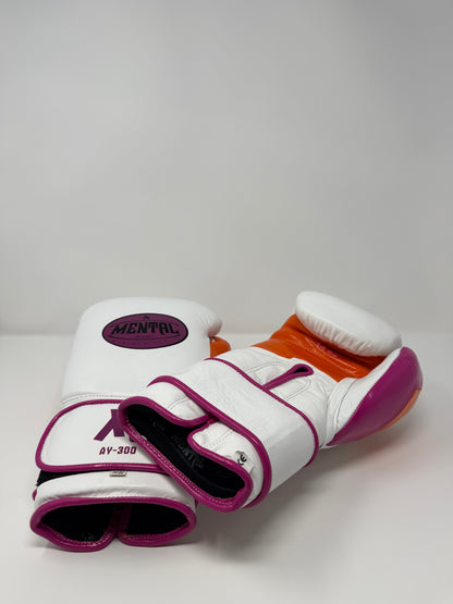 GANTS DE SPARRING - AY-300 - Violet/Orange/Blanc