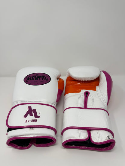 GANTS DE SPARRING - AY-300 - Violet/Orange/Blanc