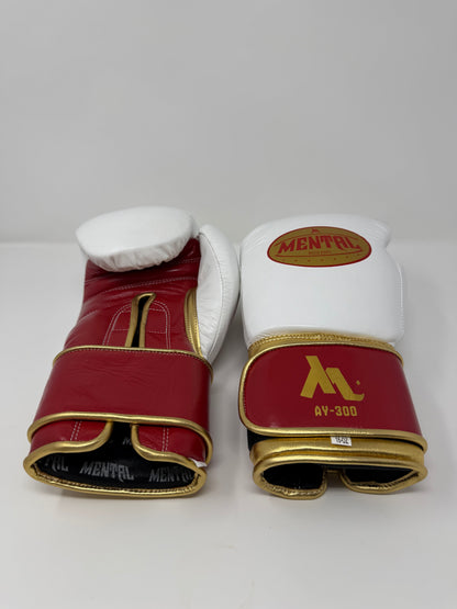 GANTS DE SPARRING - AY-300 - Bordeau/Doré/Blanc