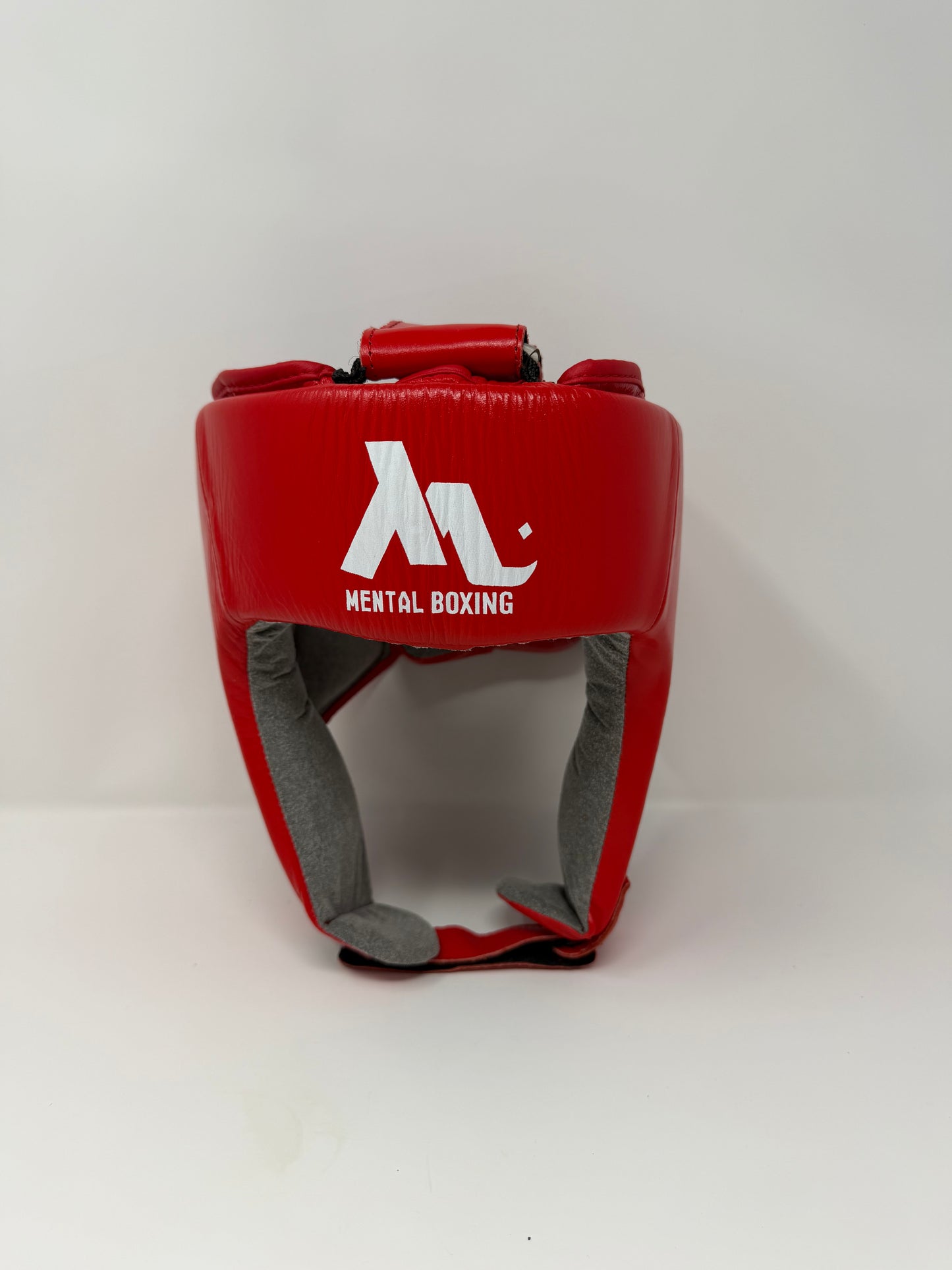 CASQUE DE COMPETITION - EN CUIR - ROUGE