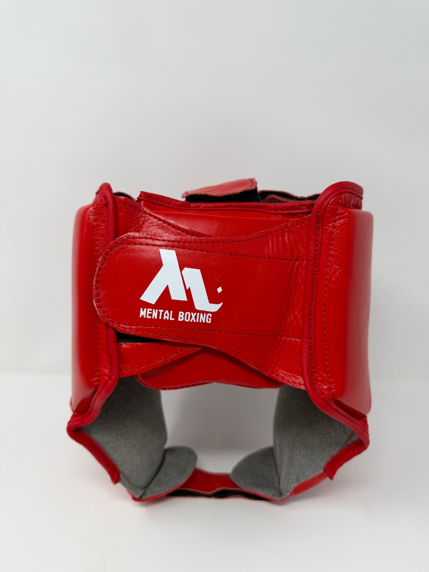 CASQUE DE COMPETITION - EN CUIR - ROUGE