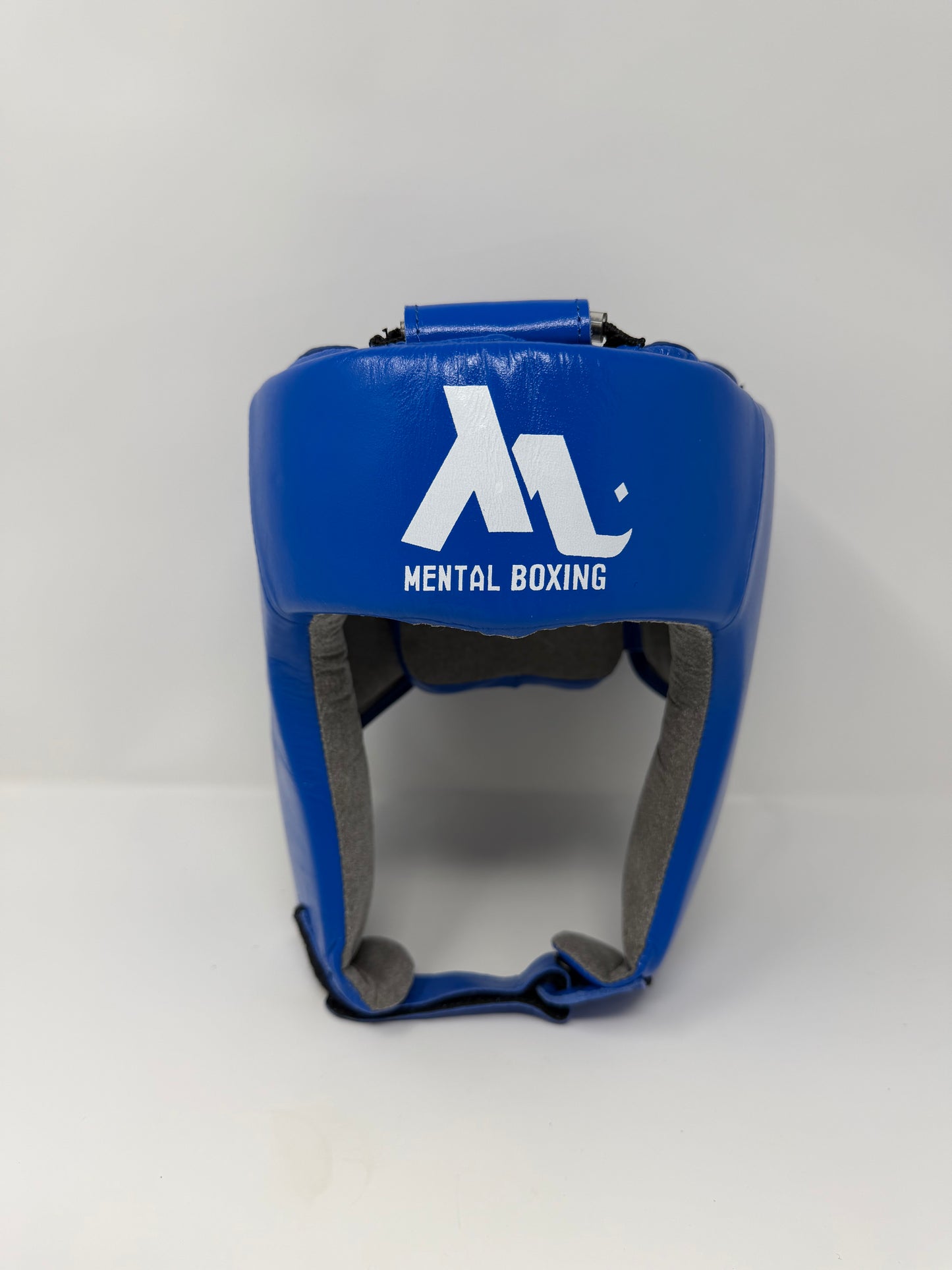 CASQUE DE COMPETITION - EN CUIR - BLEU