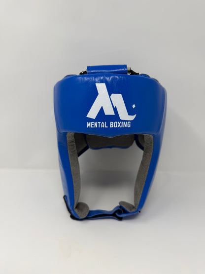 CASQUE DE COMPETITION - EN CUIR - BLEU