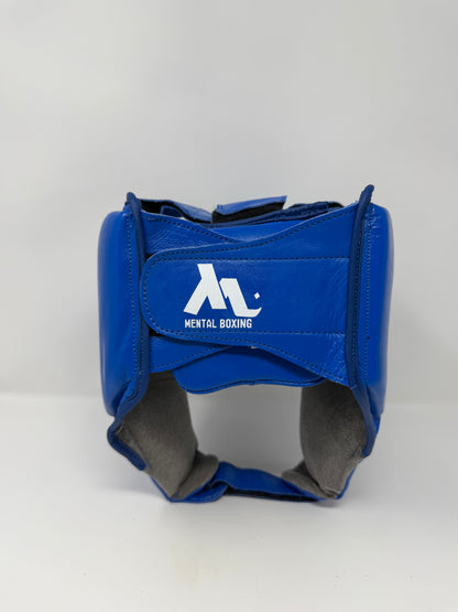 CASQUE DE COMPETITION - EN CUIR - BLEU