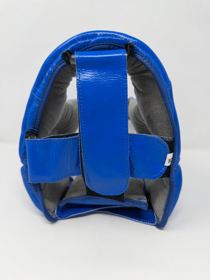 CASQUE DE COMPETITION - EN CUIR - BLEU