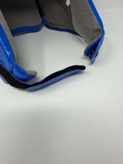 CASQUE DE COMPETITION - EN CUIR - BLEU