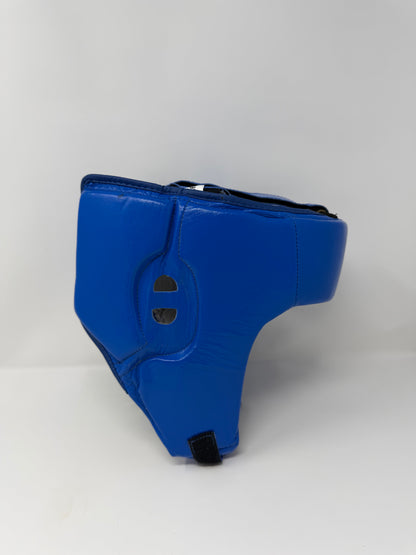 CASQUE DE COMPETITION - EN CUIR - BLEU