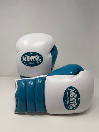 GANTS DE SPARRING - AY-300 LACE - TURQUOISE/BLANC