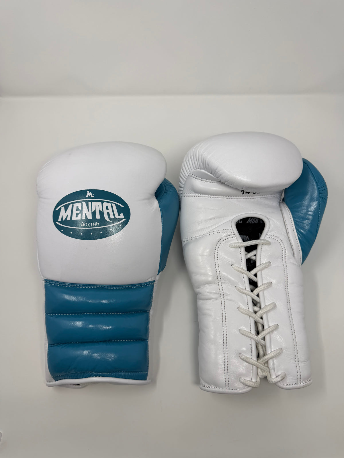 GANTS DE SPARRING - AY-300 LACE - TURQUOISE/BLANC