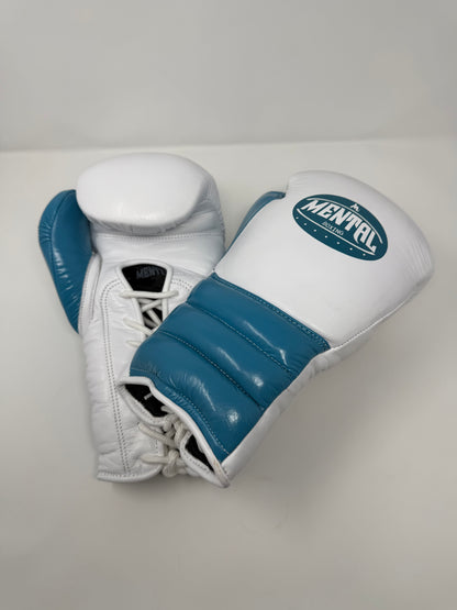 GANTS DE SPARRING - AY-300 LACE - TURQUOISE/BLANC