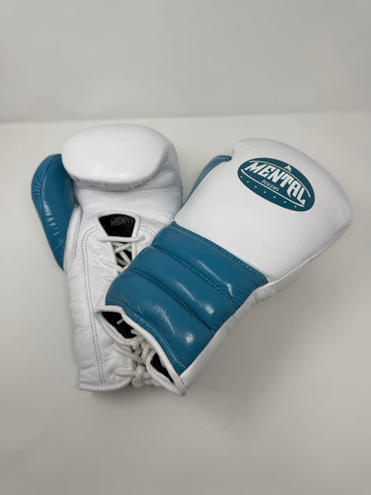 GANTS DE SPARRING - AY-300 LACE - TURQUOISE/BLANC