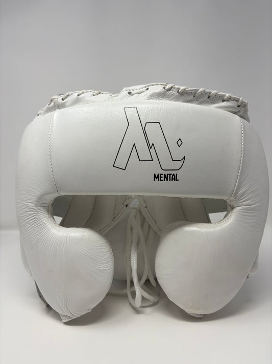 CASQUE POMETTES - EN CUIR - BLANC